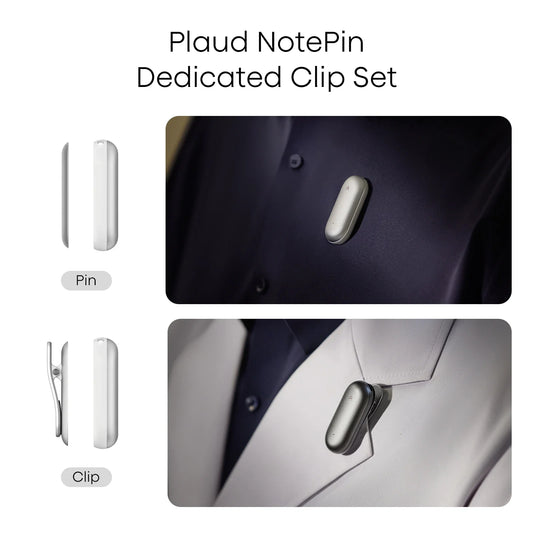 PLAUD NotePin Clip & Magnetic Pin Silver