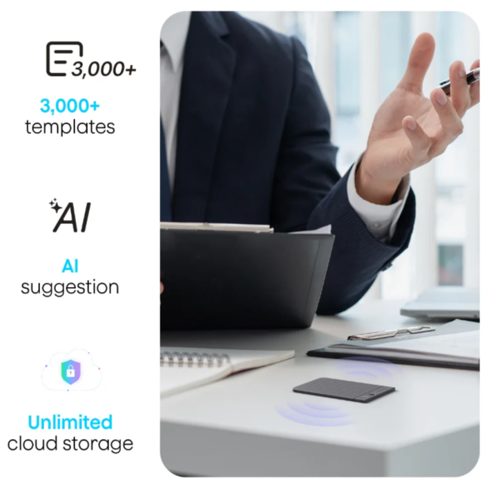 PLAUD NOTE ChatGPT Empowered AI Voice Recorder Silver