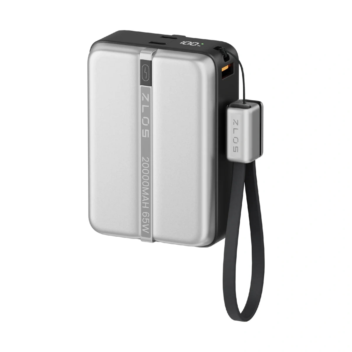 ZLOS MA20 20000mAh Power Bank 65W with Lanyard Integrated Cable