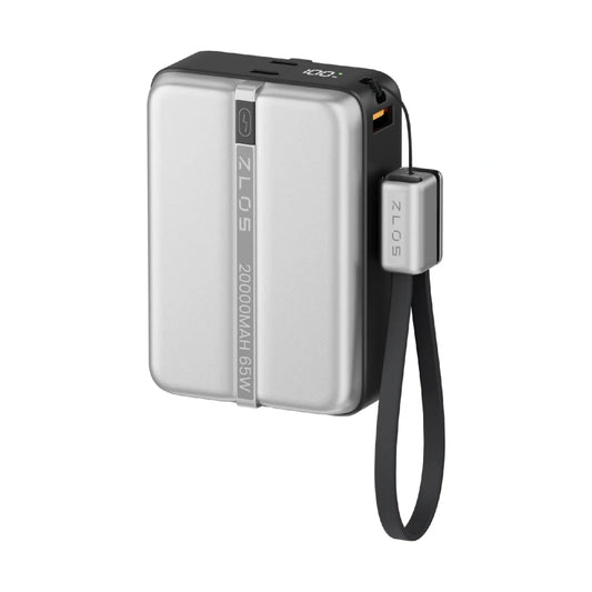 ZLOS MA20 20000mAh Power Bank 65W with Lanyard Integrated Cable