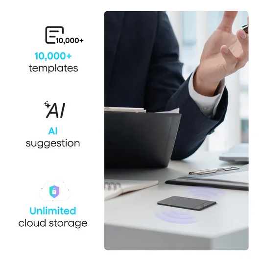 PLAUD NOTE ChatGPT Empowered AI Voice Recorder Starlight