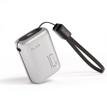 ZLOS MT10 10000mAh Mini Power Bank 22.5W with Lanyard Integrated Cable