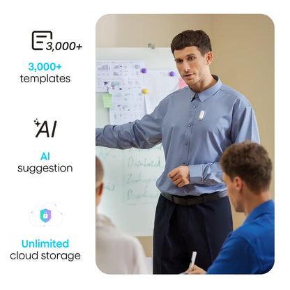 PLAUD NotePin Lunar Silver AI Voice Recorder