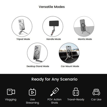 ZLOS PS03 Universal, Fast-Attach, Foldable Grip Magnetic Mount