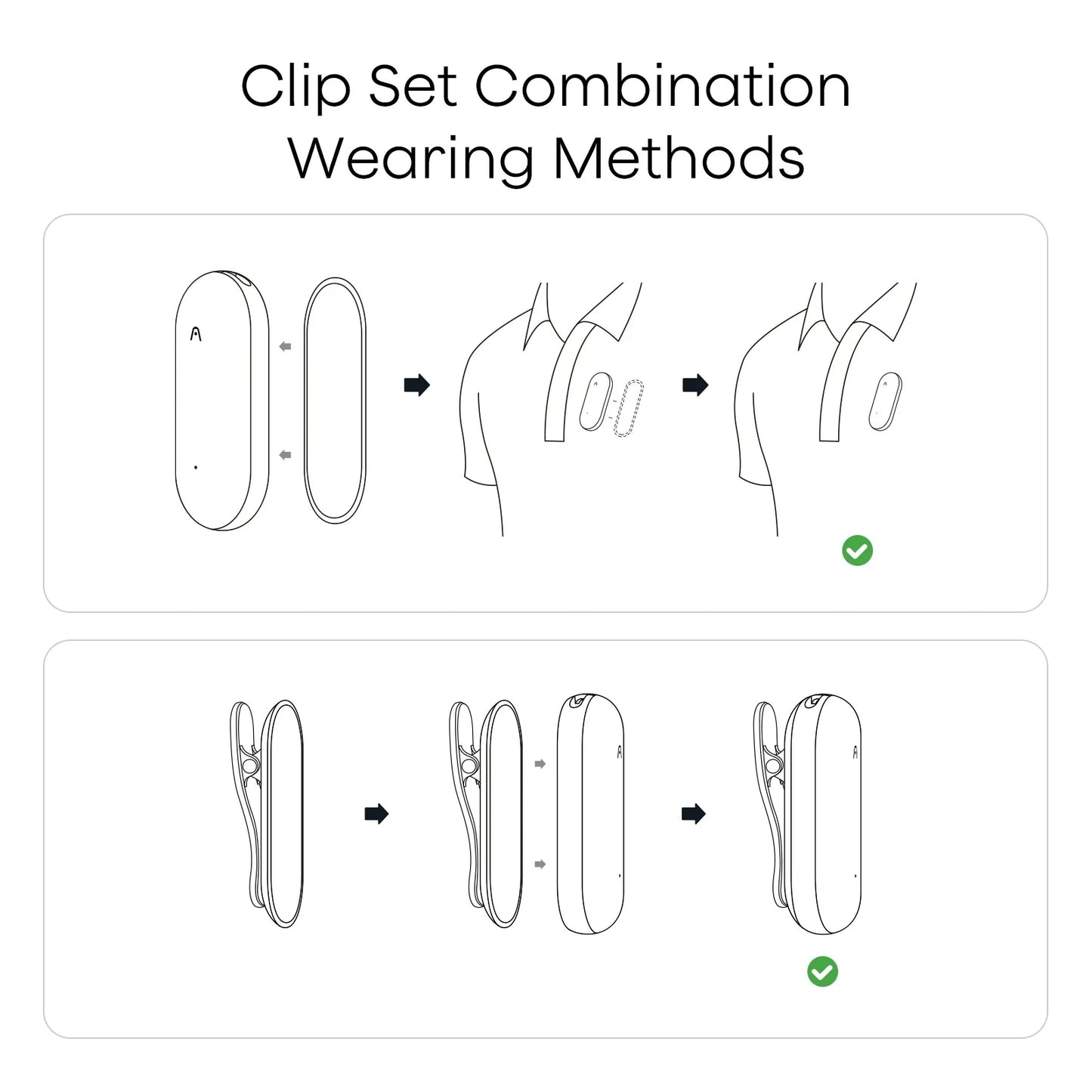 PLAUD NotePin Clip & Magnetic Pin Gray