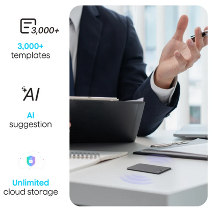 PLAUD NOTE ChatGPT Empowered AI Voice Recorder Starlight