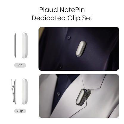 PLAUD NotePin Clip & Magnetic Pin Silver