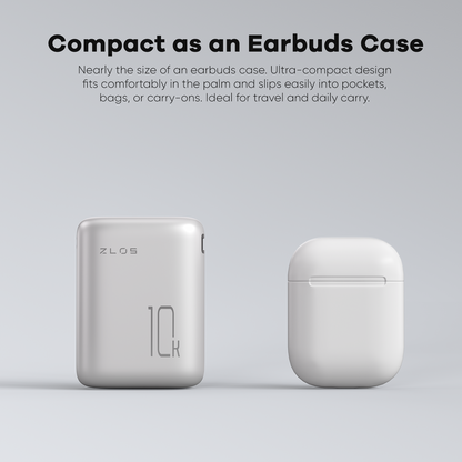 ZLOS MT10 10000mAh Mini Power Bank 22.5W with Lanyard Integrated Cable