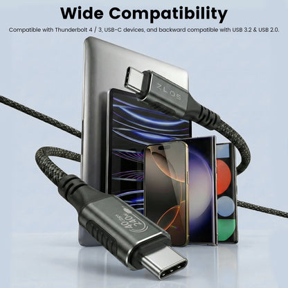ZLOS ZC06 240W USB-C to USB-C Thunderbolt 4 Cable – 1m