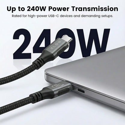 ZLOS ZC06 240W USB-C to USB-C Thunderbolt 4 Cable – 1m