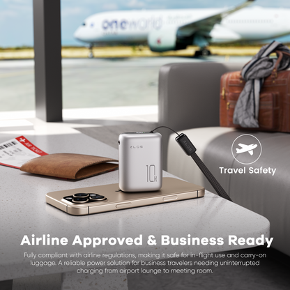 ZLOS MT10 10000mAh Mini Power Bank 22.5W with Lanyard Integrated Cable