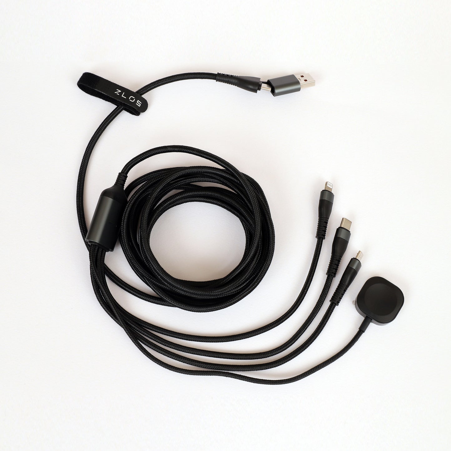 ZLOS ZC09 Two(C+A) to Four(C+L+Micro+Watch) braided data charging cable