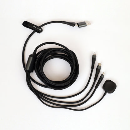 ZLOS ZC09 Two(C+A) to Four(C+L+Micro+Watch) braided data charging cable