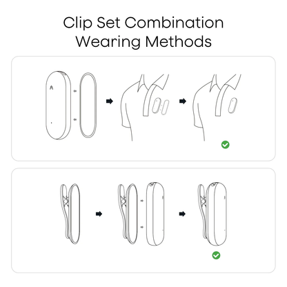 PLAUD NotePin Clip & Magnetic Pin Gray